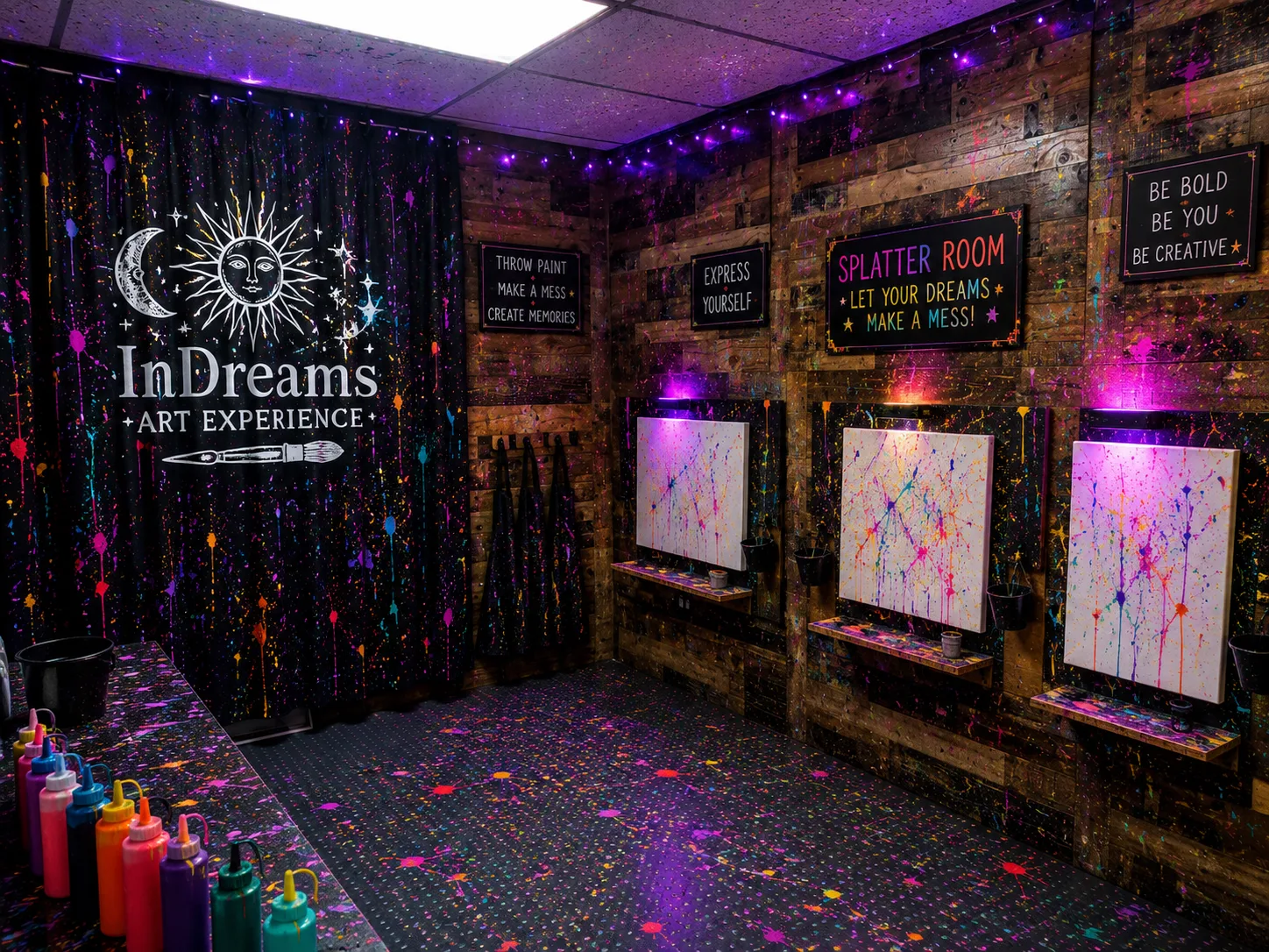 Splatter Paint Room